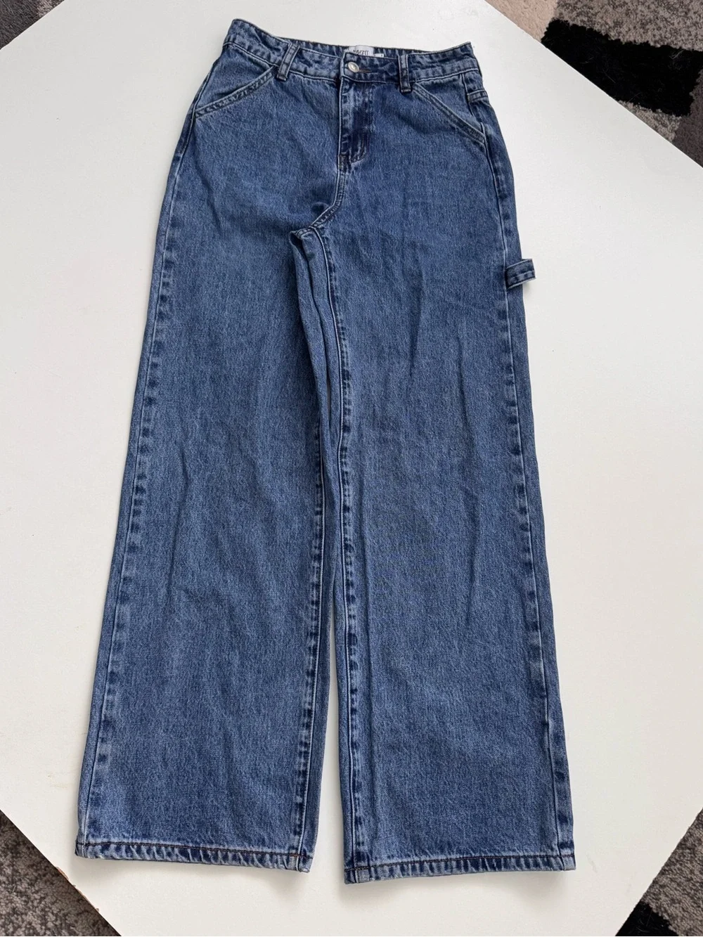 Princess Polly Wide Leg Carpenter Jeans Size AU 6 / US 2
